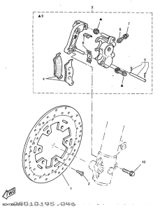 TT600R Front brake. caliper