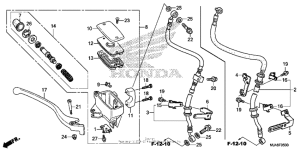 VT750C2B Front brake master cylinder (1)