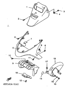 XC125 Guardabarro delant