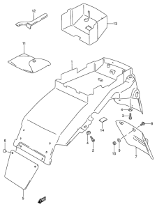 RF600 Заднее крыло