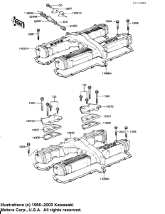 KZ650 Крышка головки цилиндров