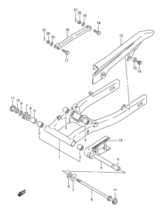 GS500 Маятник задний