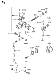 RM65 Передний тормозной цилиндр