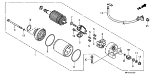 VT750C2 Стартерный мотор