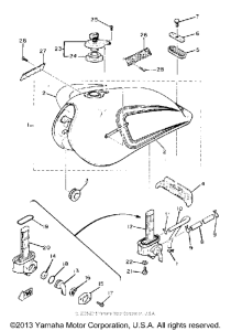 XJ550RH Топливный бак