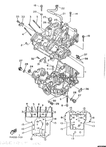 FZR1000 Картер двигателя