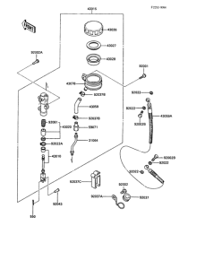 ZX1000 Задний торм цилиндр