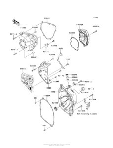 KLZ1000 Крышки двигателя
