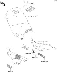 KLE500 Лейбл предостережения