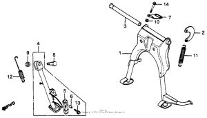 CB450S Main stand + side stand