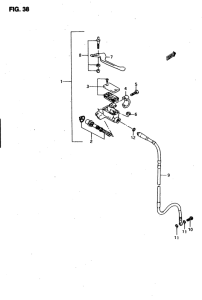 RMX50 Передний тормозной цилиндр