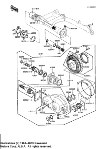 KZ1100 Drive shaft / final gears