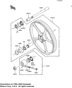 KZ1100 Front wheel / hub