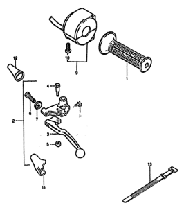 GS550 Left handle switch
