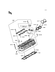 ZX1400 Головка цилиндров