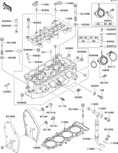 ZX600 Cylinder head(1 / 2)