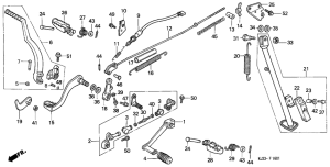 TL125 Pedal / kick starter arm