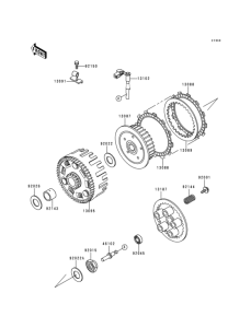 KL650 Сцепление