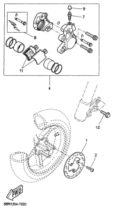 YQ50 Переднее колесо