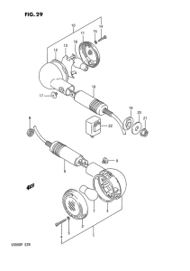 VX800 Поворотники
