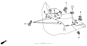 GL1500I Fairing sub harness