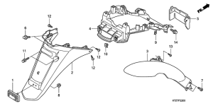 PES150 Заднее крыло
