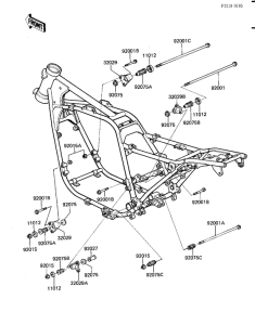 KZ1100 Рама ,крепежные детали