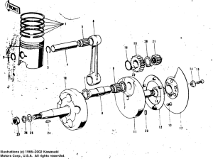  Crankshaft / piston / rotary valve