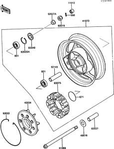 ZG1000 Задняя ступица колеса