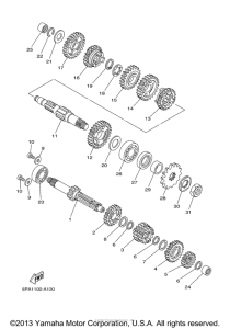 YZ85D Трансмиссия
