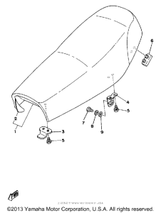 XT500G Сиденье