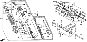 CR125R Задние амортизаторы