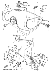 XV1100 Топливный бак