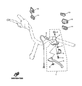 YN50R Handle switch. lever