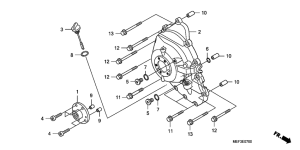 FJS400 Крышка картера правая
