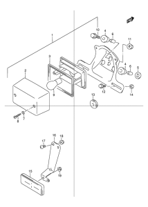 TU125 Задний комбинированный сигнал