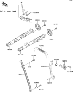 ZX600 Распред вал