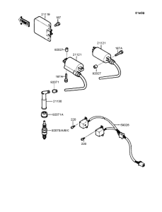 EX400 Катушка зажигания