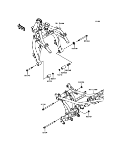 ER650 Крепление двигателя