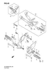 SV1000 Подножки