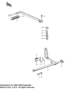 KZ900 Переключатель передач