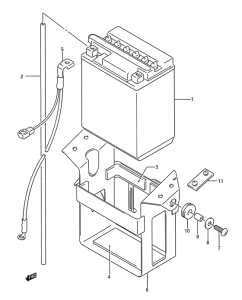 GSX-R1100 Аккумулятор