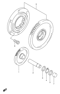 GSX-R1100 Муфта стартера