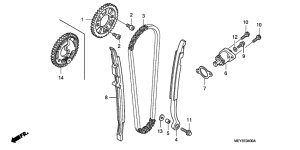  Цепь грм / натяжное устройство