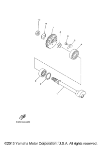 TZ250M Counter shaft