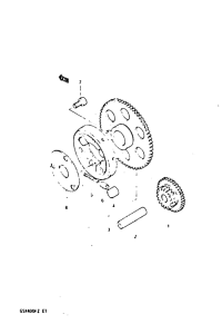 GSX400 Муфта стартера