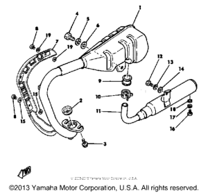 PW50J Выхлопная система