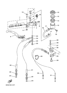 TZ250 Передний тормозной цилиндр