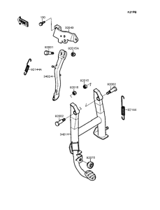 EX400 Подножка