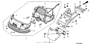CH80 Rear turn signal